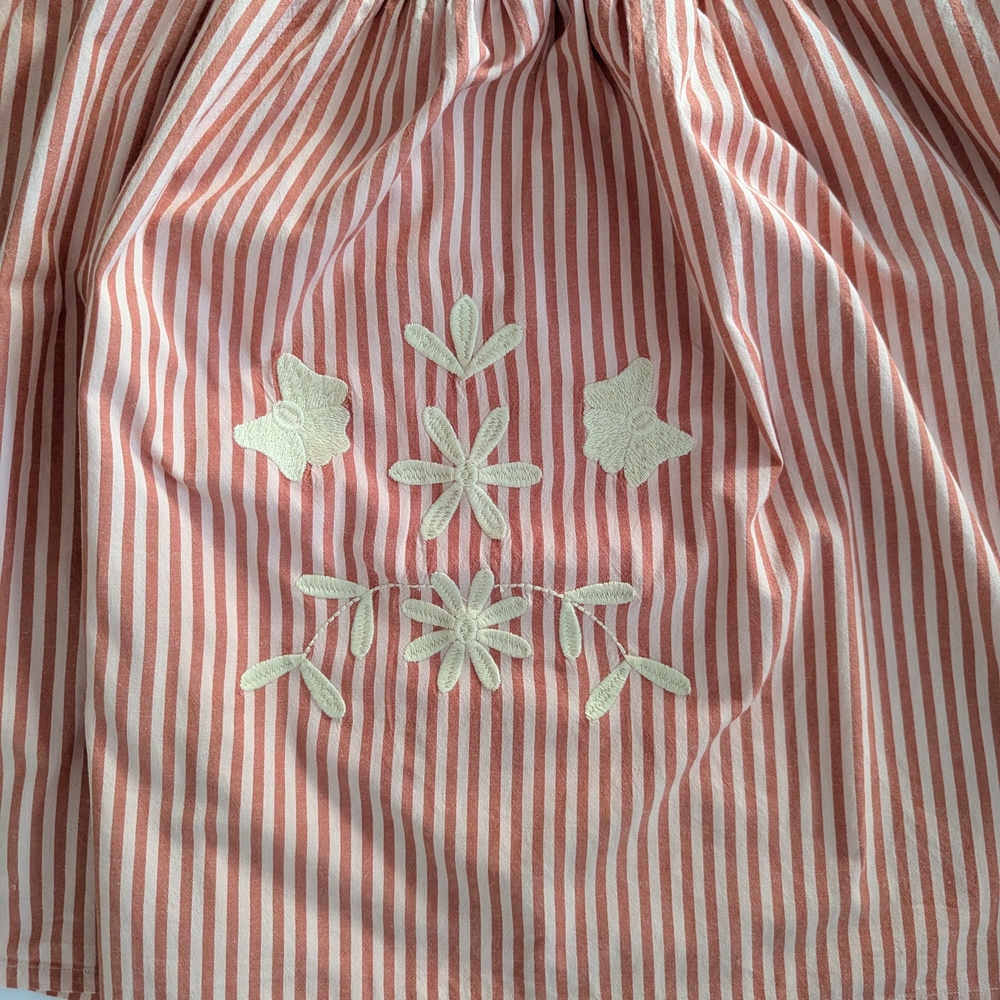 Apolina Striped Embroidered Dress 5-7yr - Picture 3 of 7